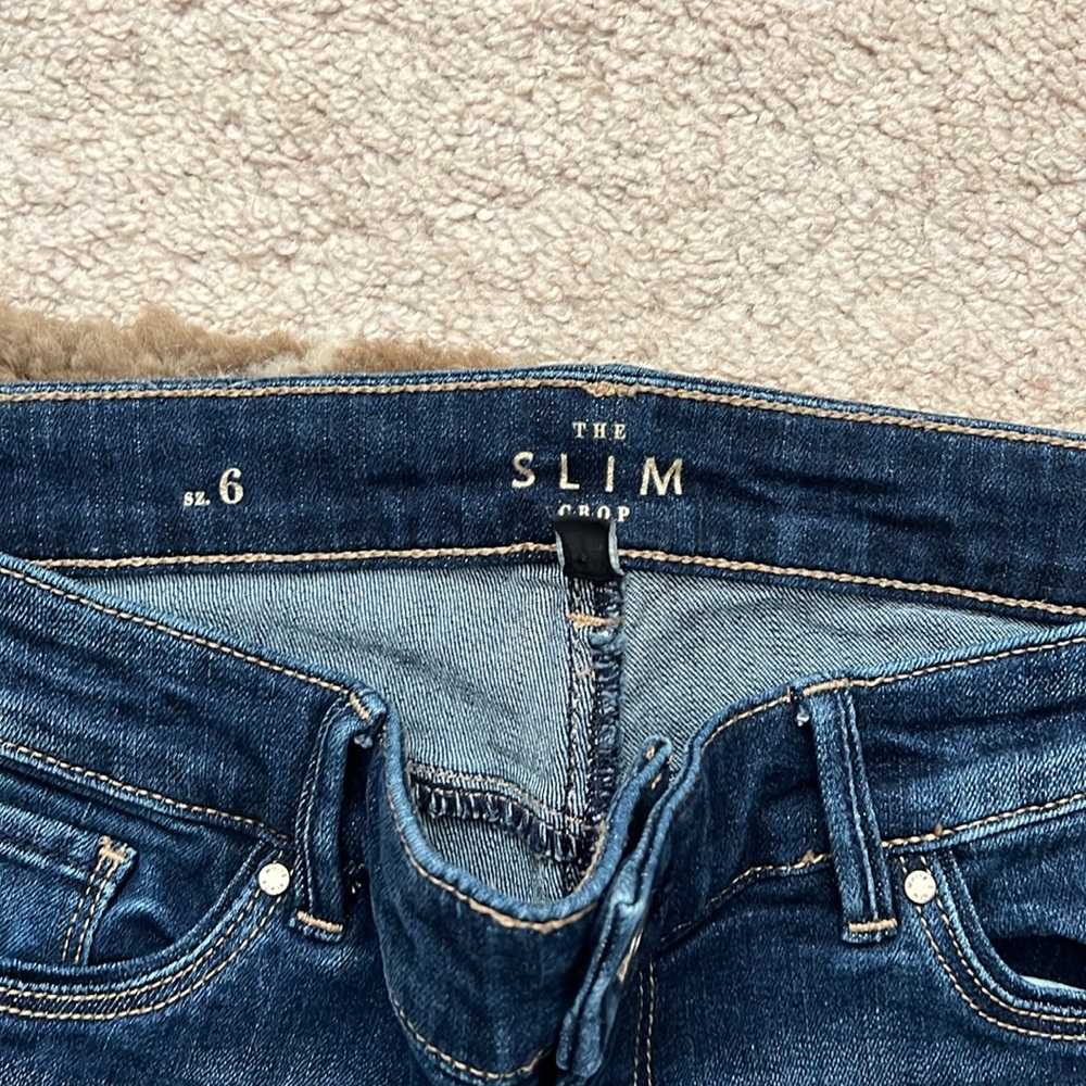 White House Black Market slim crop jeans - Picture 3 of 6